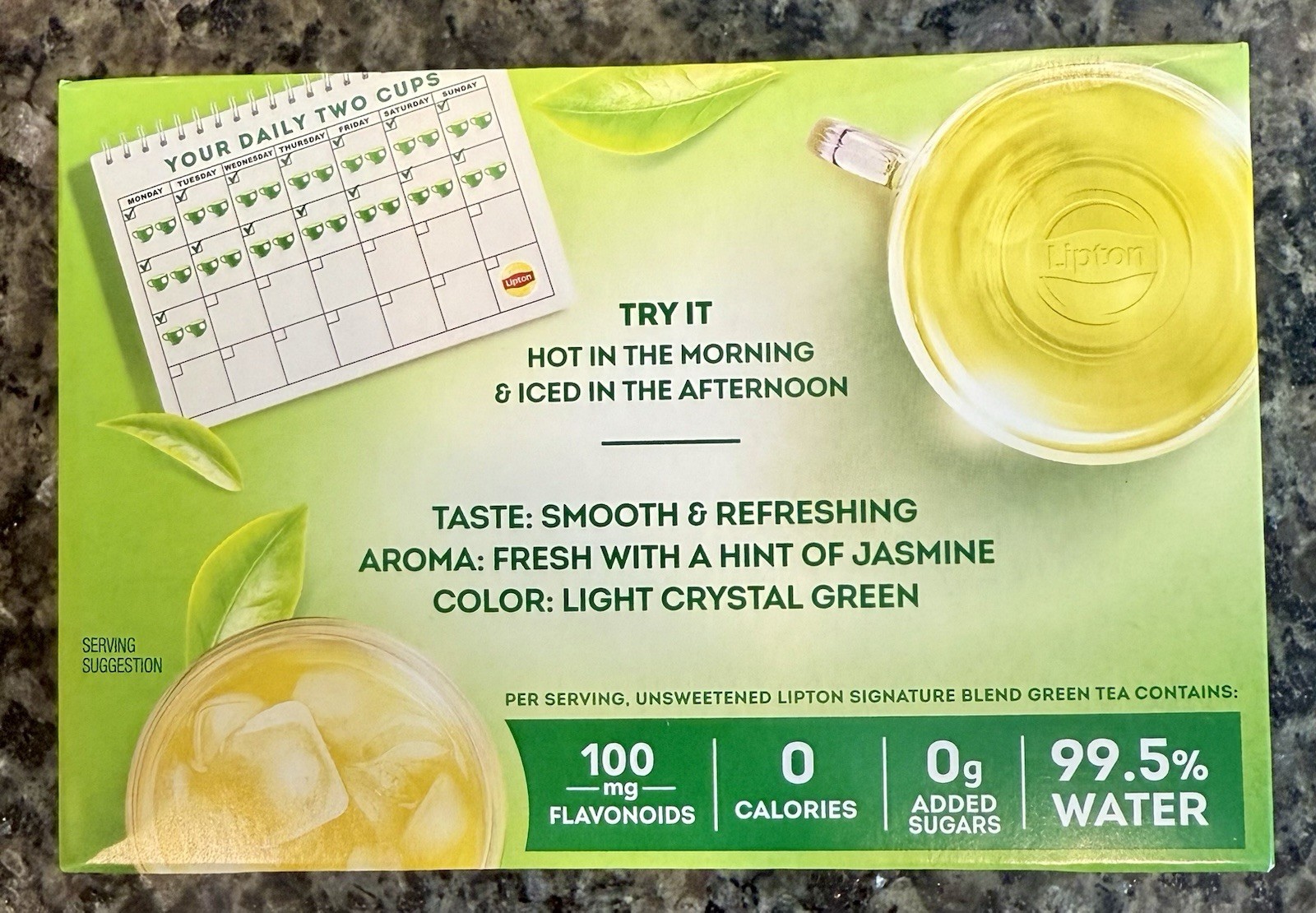 Lipton Green Tea, Tea Bags – 40 Counts Box