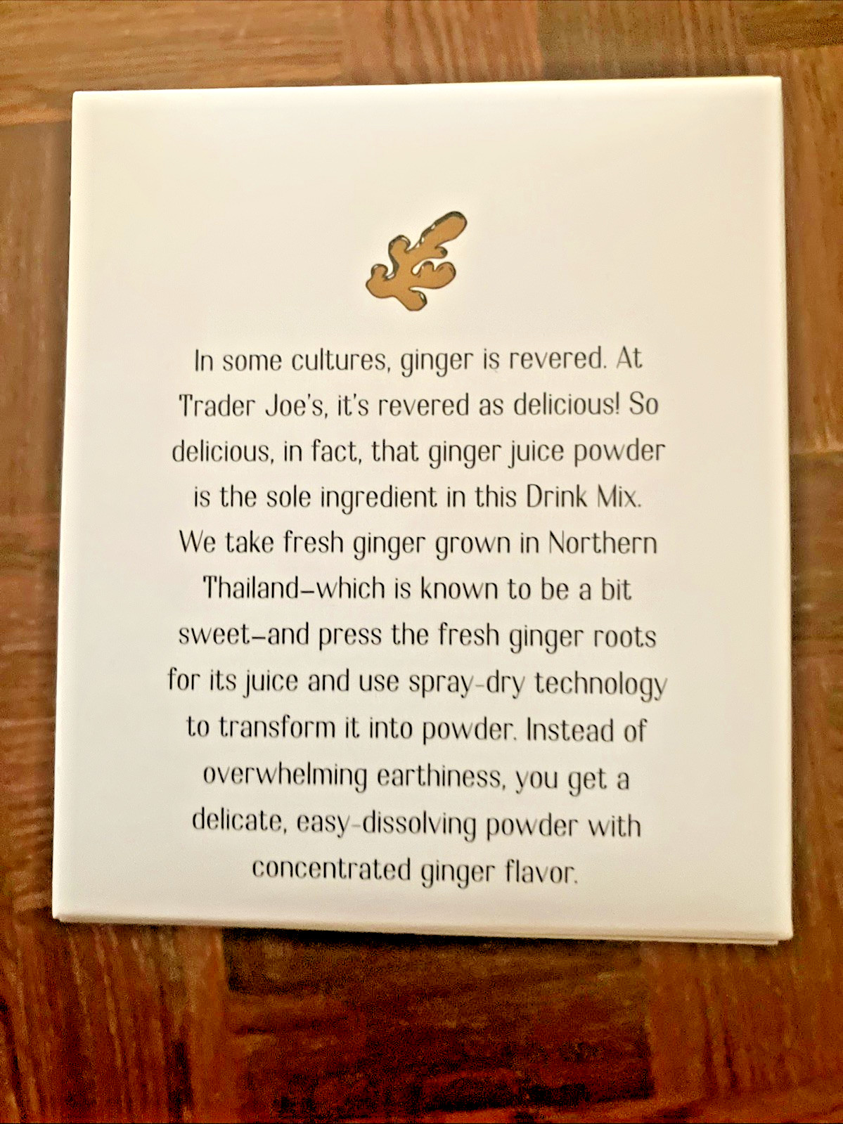 Trader Joe’s 100% Natural Ginger Drink Mix-TWO Boxes of 7 – 0.5oz (15g) Pks Each