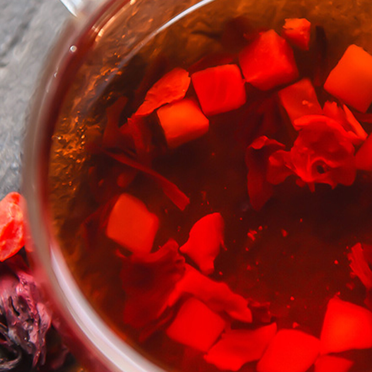 Roselle Flower Grain Tea Handmade Herbal Fruit Tea Natural Healthy Drink