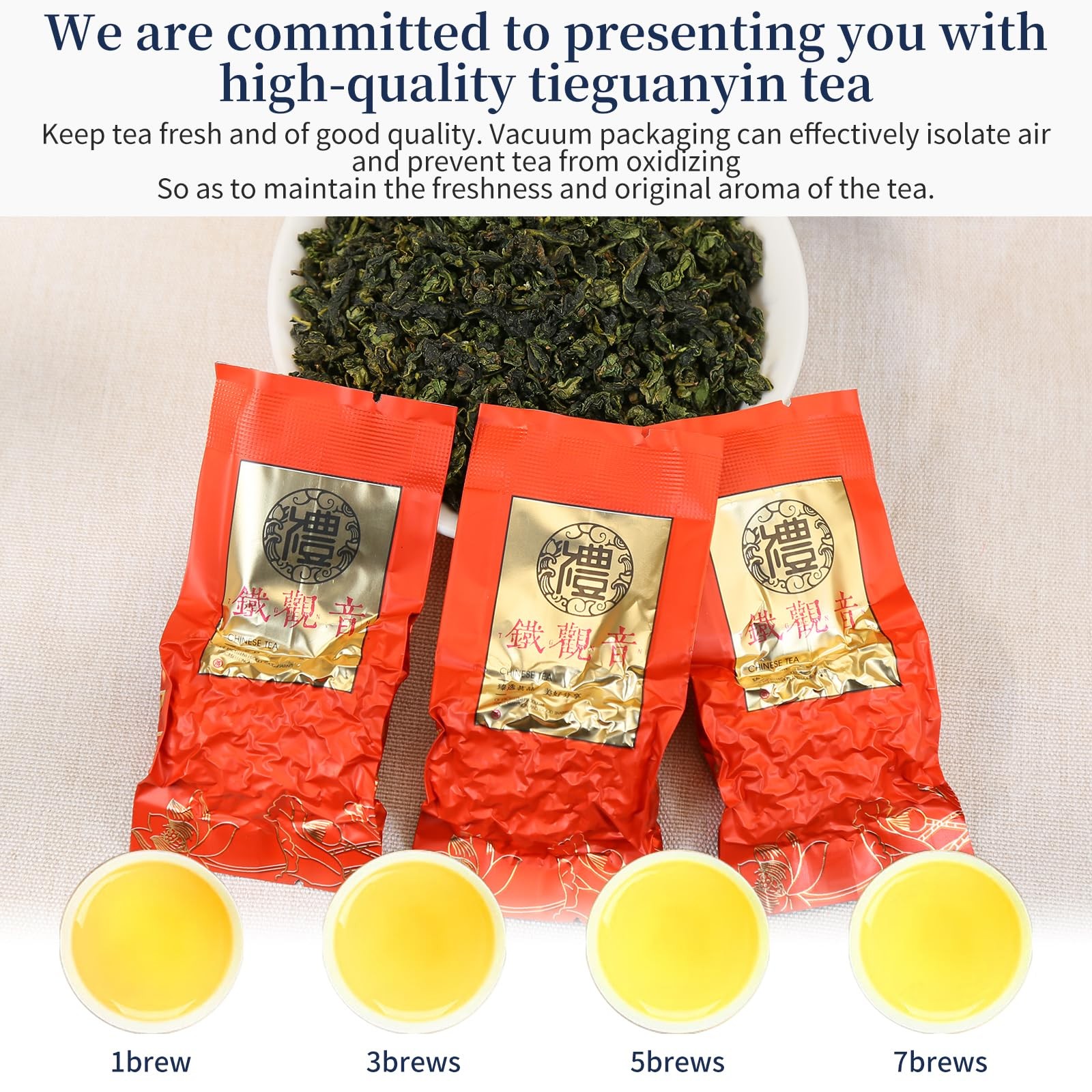 XIXICHA Tie Guan Yin Tea Oolong Loose Leaf 128g/4.5oz 8g*16bags Tieguanyin Ch…