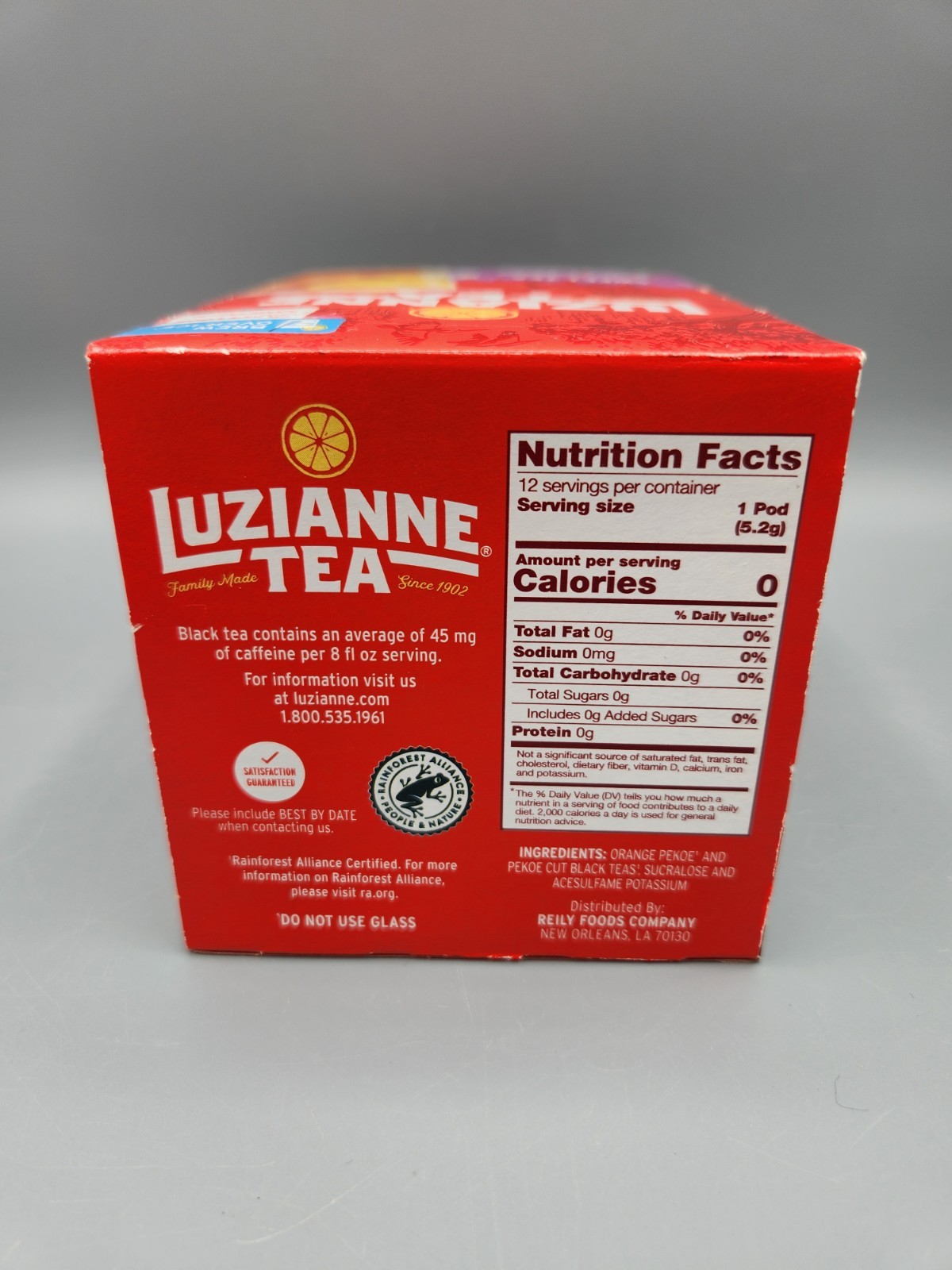 Luzianne Sweet Iced Tea K-Cup Pods 12 count BB 12/2026