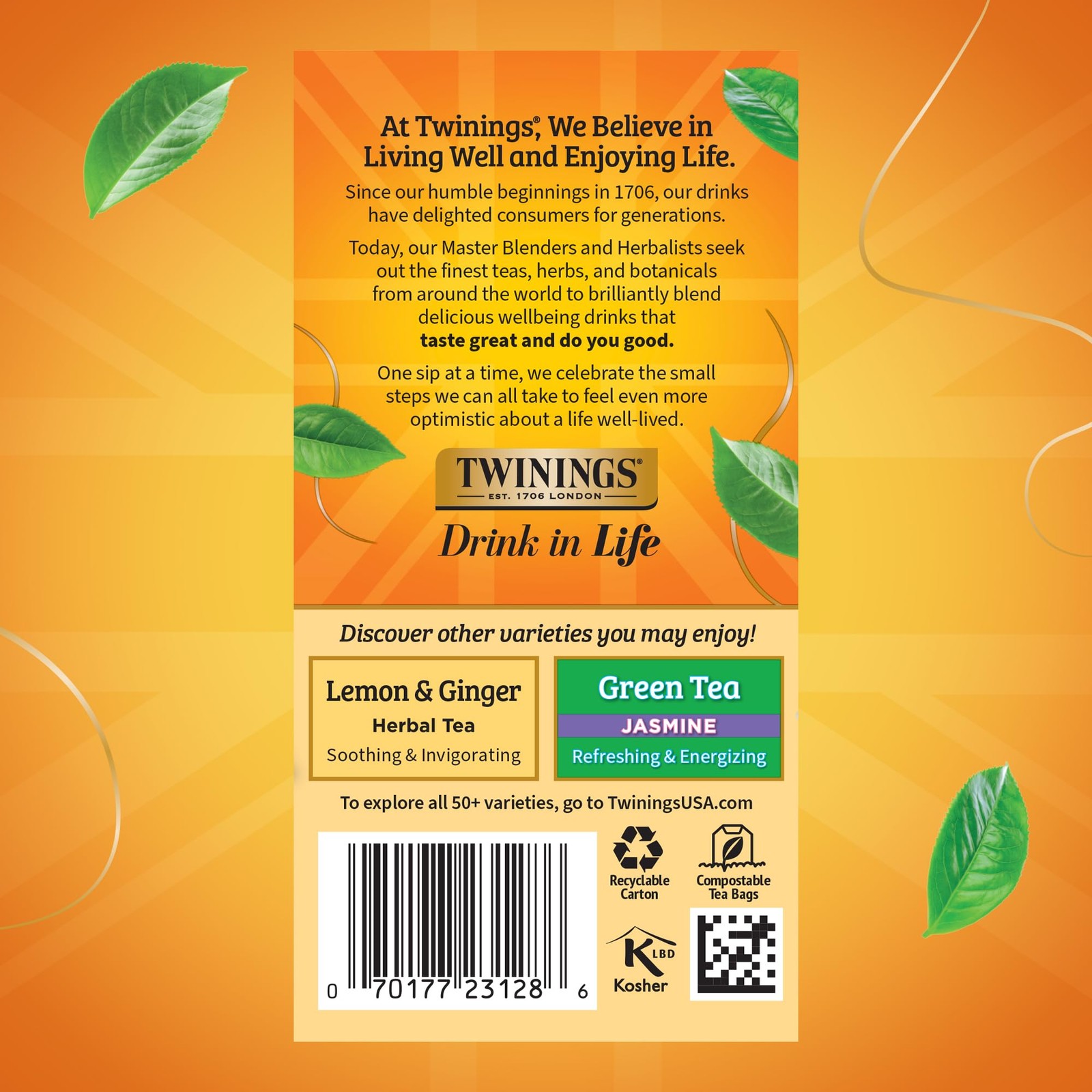 Twinings Camomile, Honey & Vanilla Herbal Tea 20 Count (Pack of 1), No Color