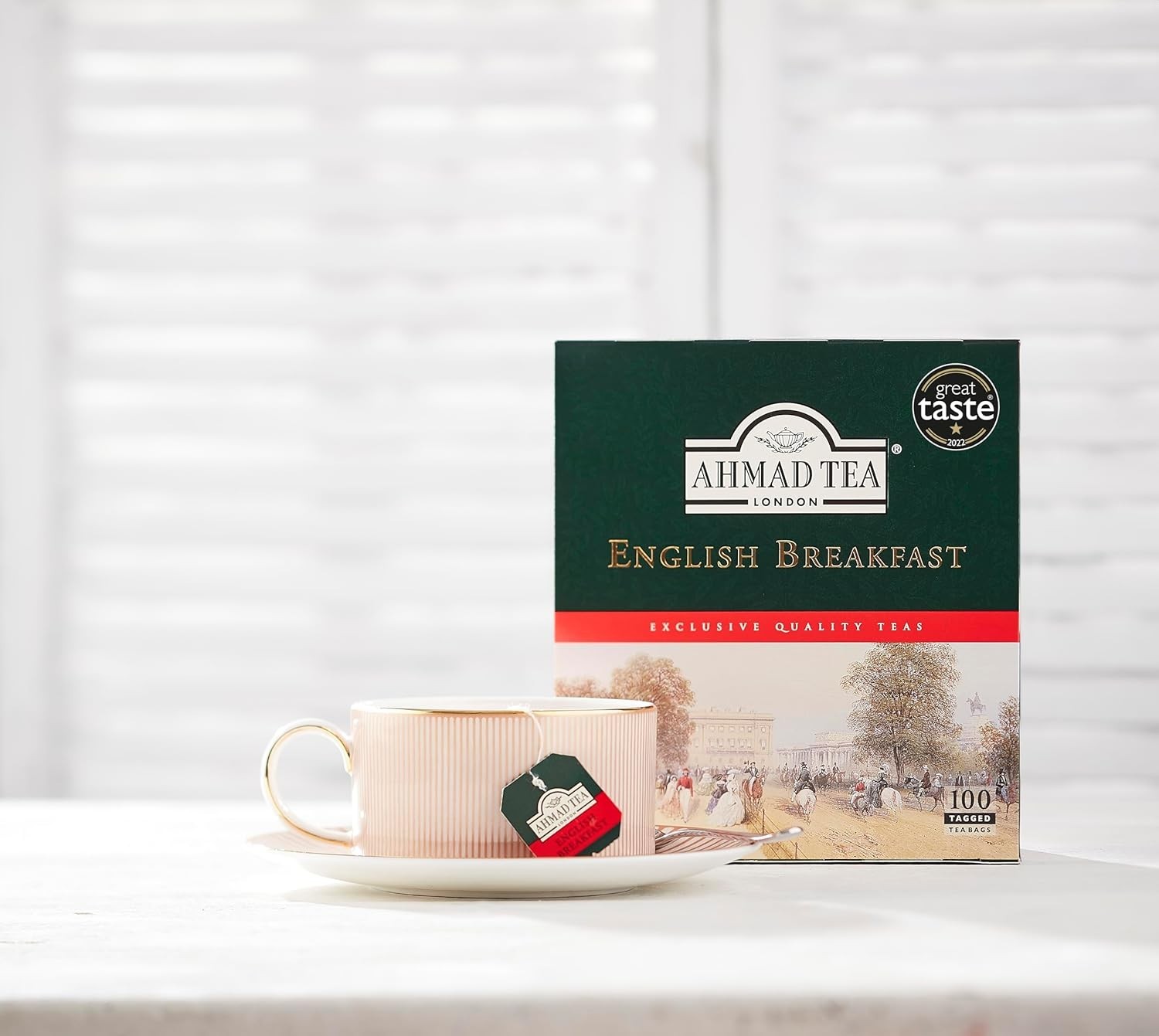 English Breakfast Black Tea 100 tagged tea bags