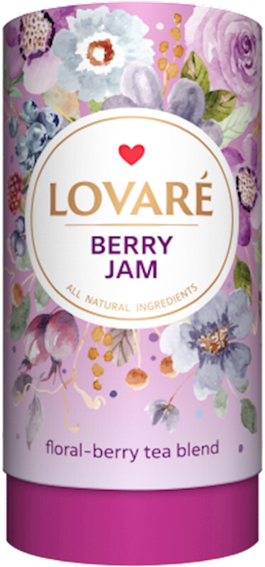 LOVARE Ukrainian Tea BERRY JAM Gift Tube 80G Feel The Love Ukraine