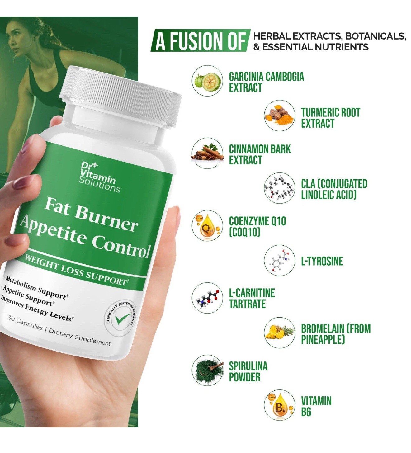 Fat Burner & Appetite Control Weight Loss Supplements for Women & Men – Metab…