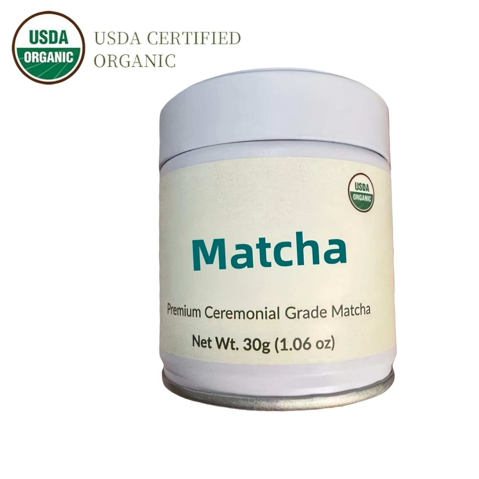 Ceremonial Grade Matcha Green Tea Powder – USDA Certified Organic, 1.06oz Tin US