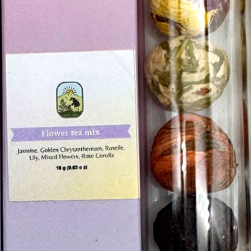 Blooming Flower Tea Balls 6 Pack Jasmine Rose Chrysanthemum Chinese Floral Tea