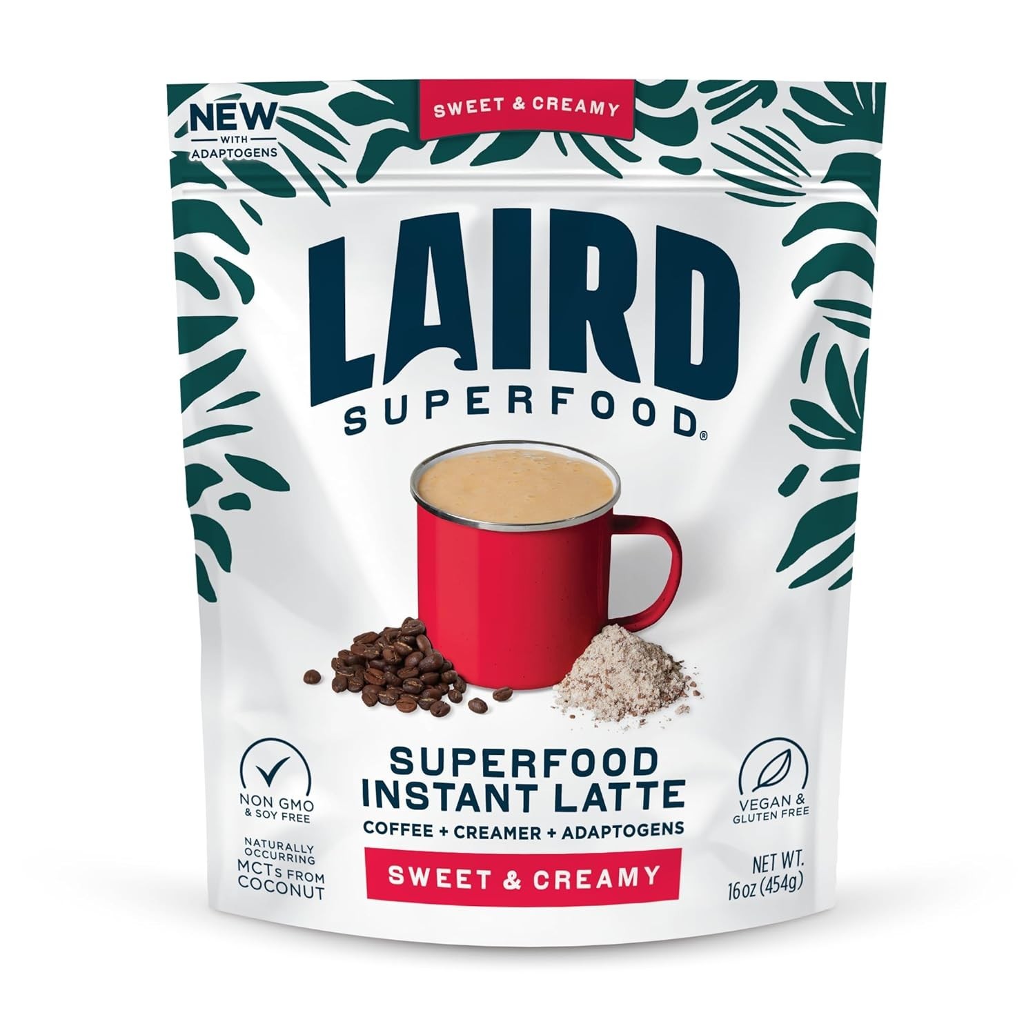 Sweet & Creamy Instant Latte – Non-Dairy Superfood Creamer, 16oz Delight