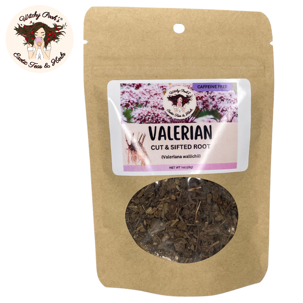 Valerian Root Loose Leaf Herbal Tea for Anxiety, Stress Relief and Sleep Aid
