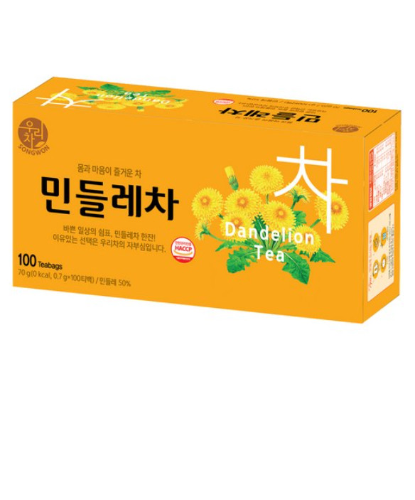 Nature Herbs Dandelion tea 100 Tea bags Produced in Korean