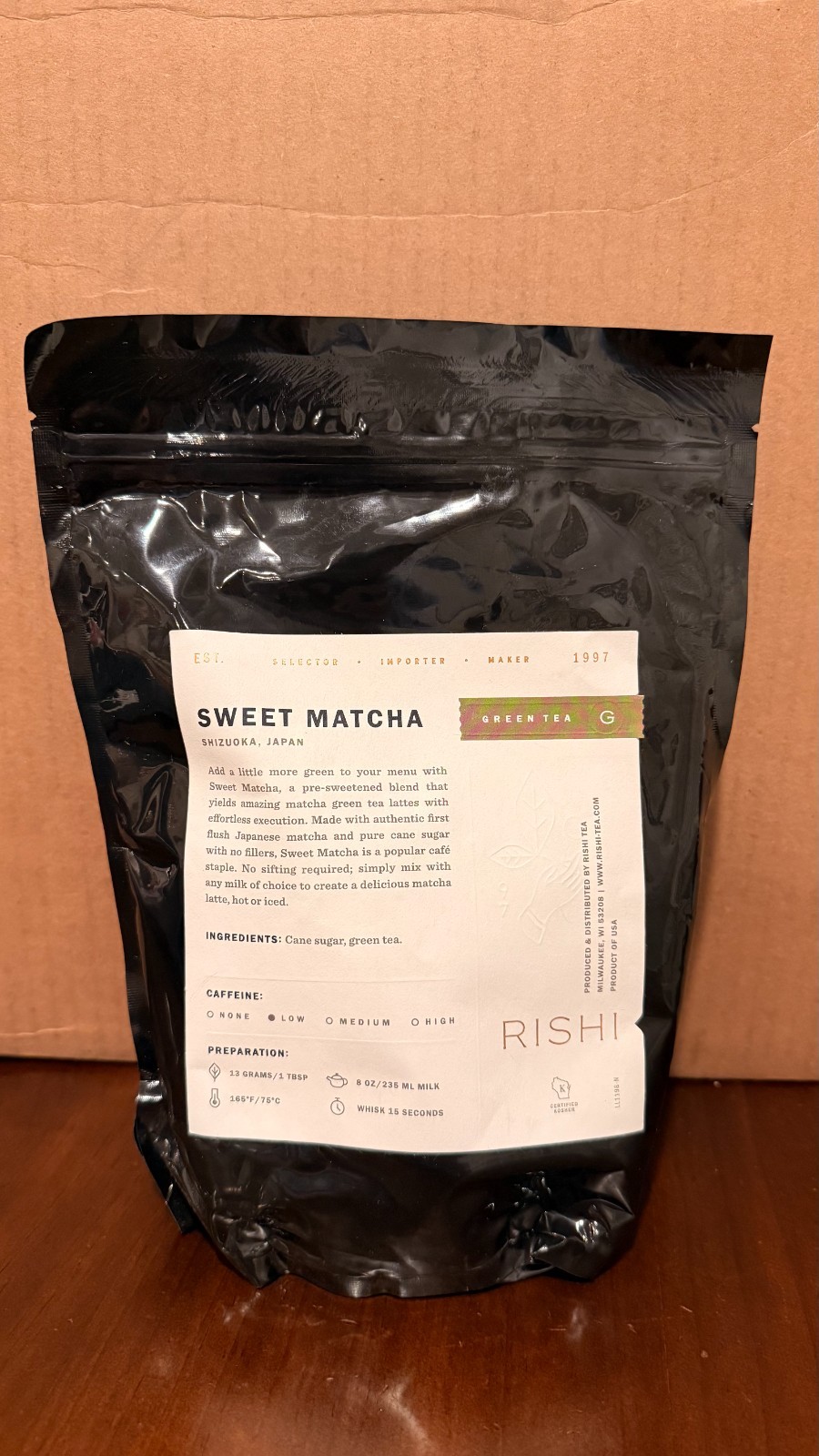 Brand New Rishi Tea Sweet Matcha 1kg