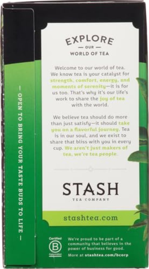 Delightful Green Tea – 20 Gluten-Free Tea Bags for Instant Enjoyment