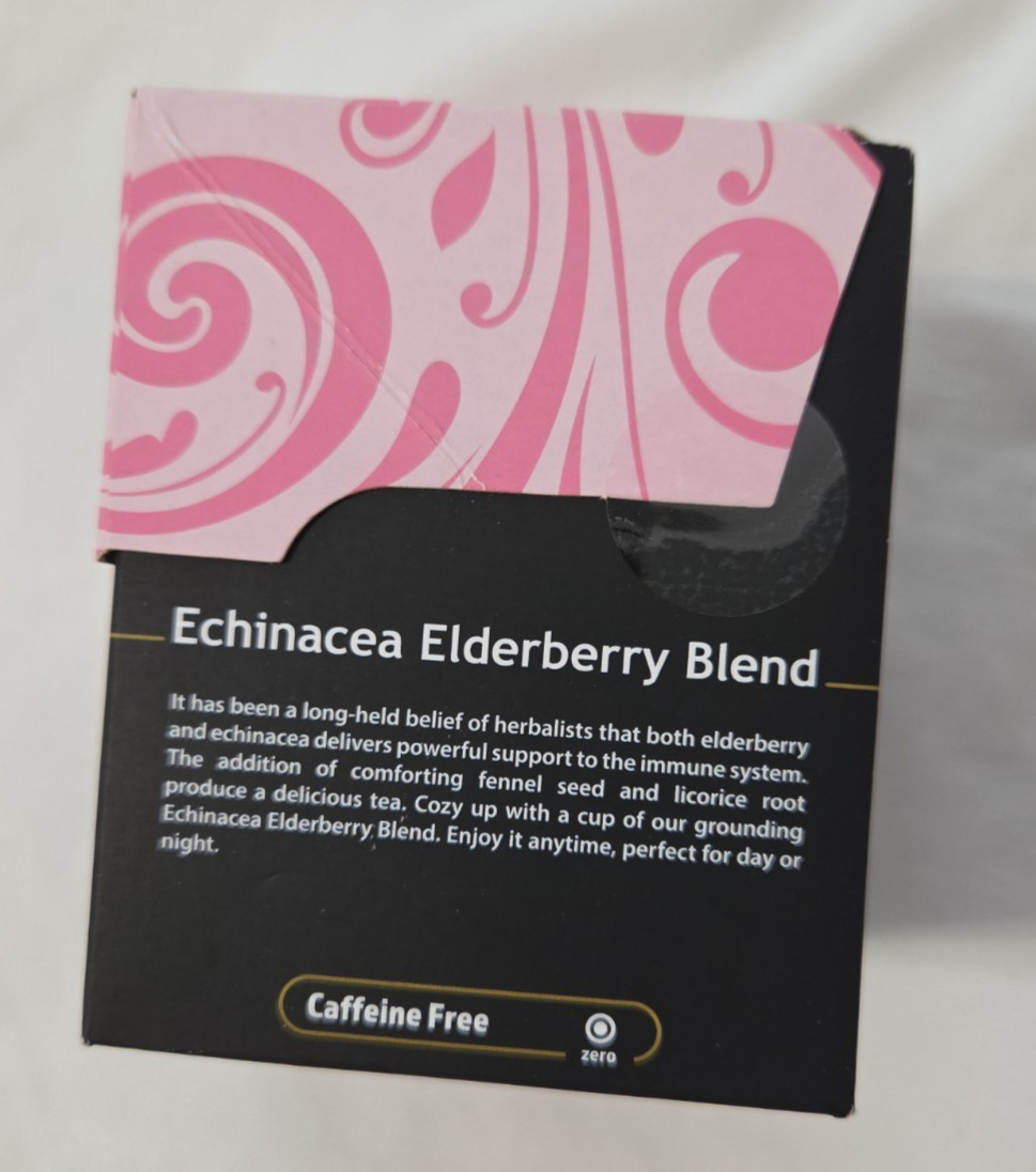 New Buddha Teas Organic Echinacea Elderberry Blend, 18 Bleach-Free Tea Bags