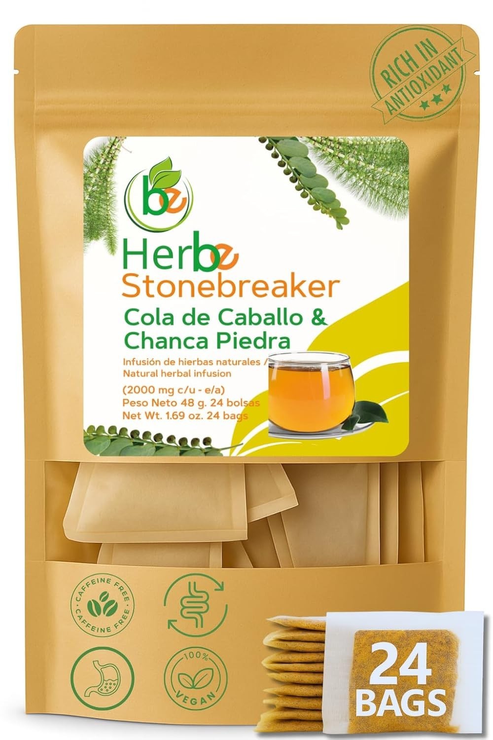 Chanca Piedra & Horsetail (Cola de Caballo) Herbal Tea – By BexpertsUSA