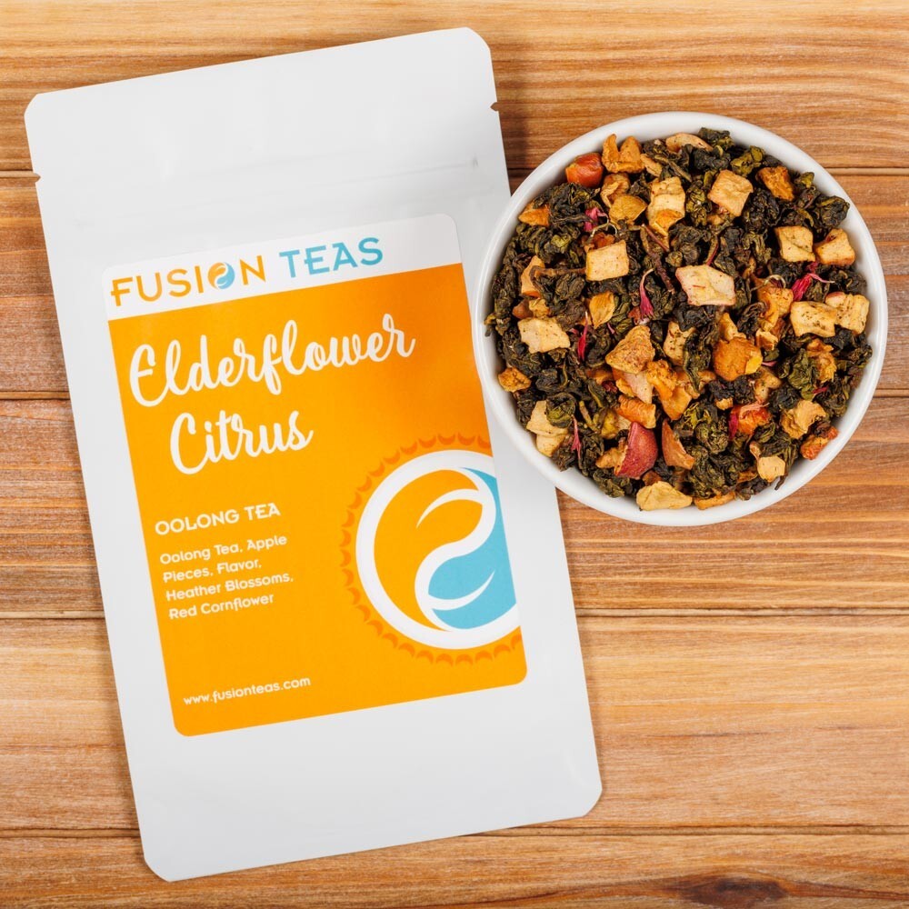 Elderflower Citrus Oolong Tea – Loose Leaf Blend – Fusion Teas