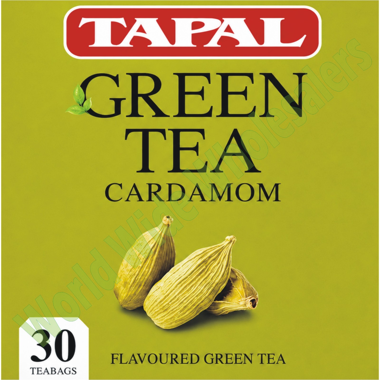 TAPAL Organic Green Tea, Cardamom Flavor – 4 Pack – Total 120 Tea Bags – Premium