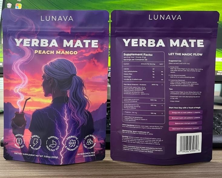 Yerba Magic Yerba Mate Instant Tea Powder – Peach Mango -30 servings