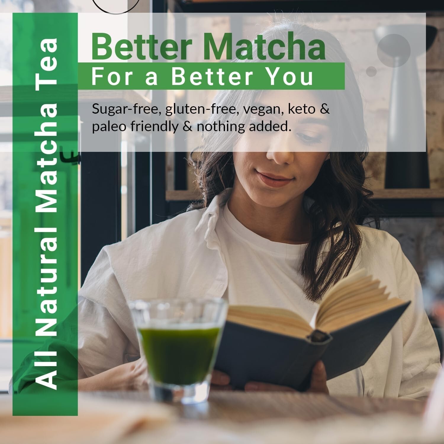 Matcha Moon Kyoto Uji Matcha Organic Additive-Free Powder 30g ×3can