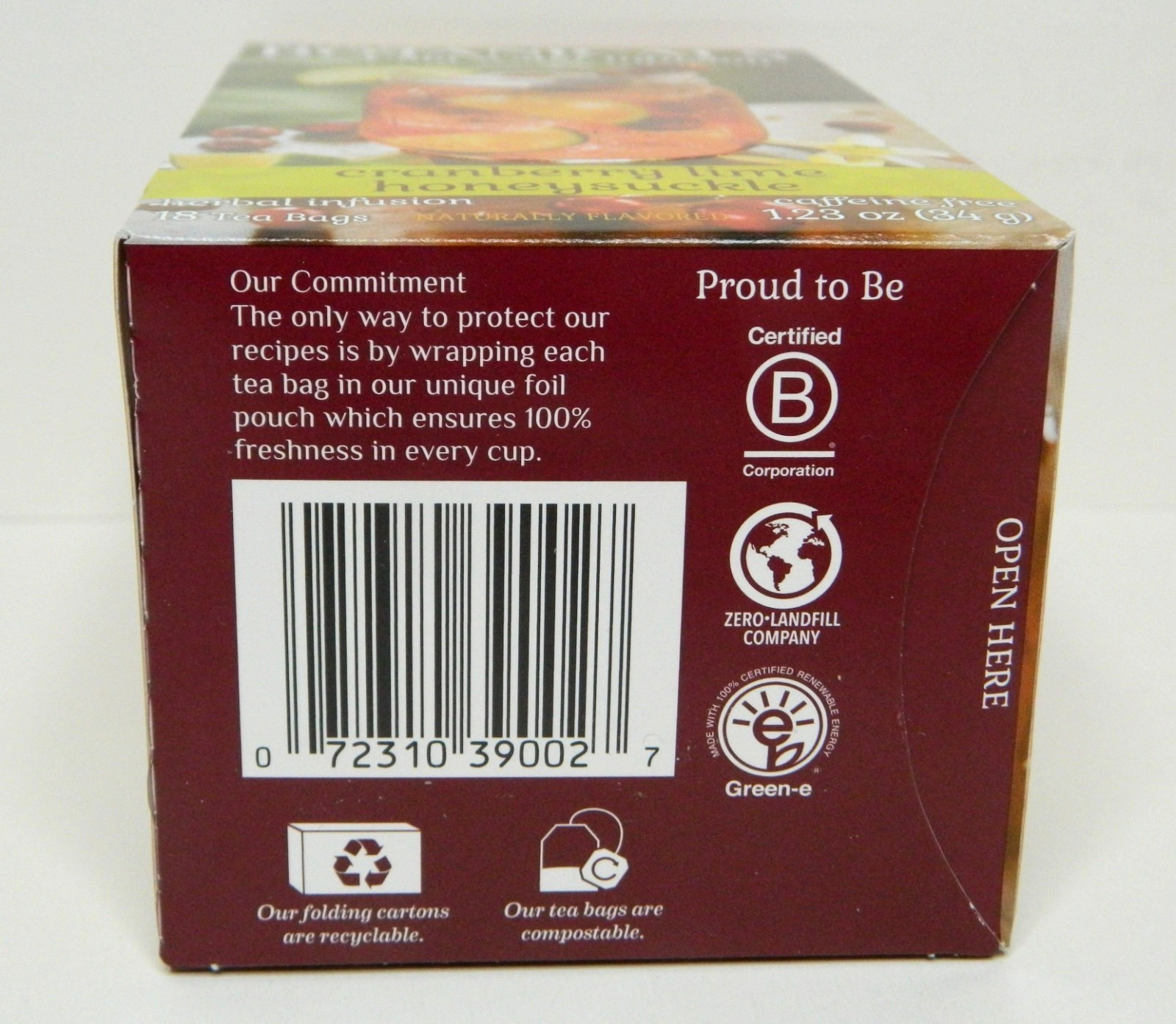 6 Bigelow Botanicals Cold Water Infusion Tea CRANBERRY LIME HONEYSUCKLE BB 6/26