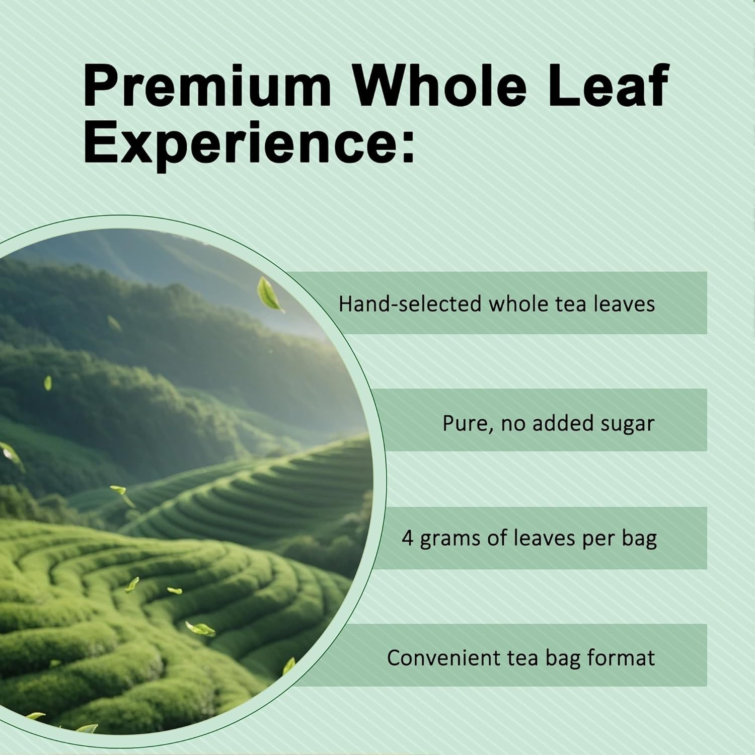 PiPi Tea Organic Oolong Bags – Whole Leaf, 20 (4g Each)