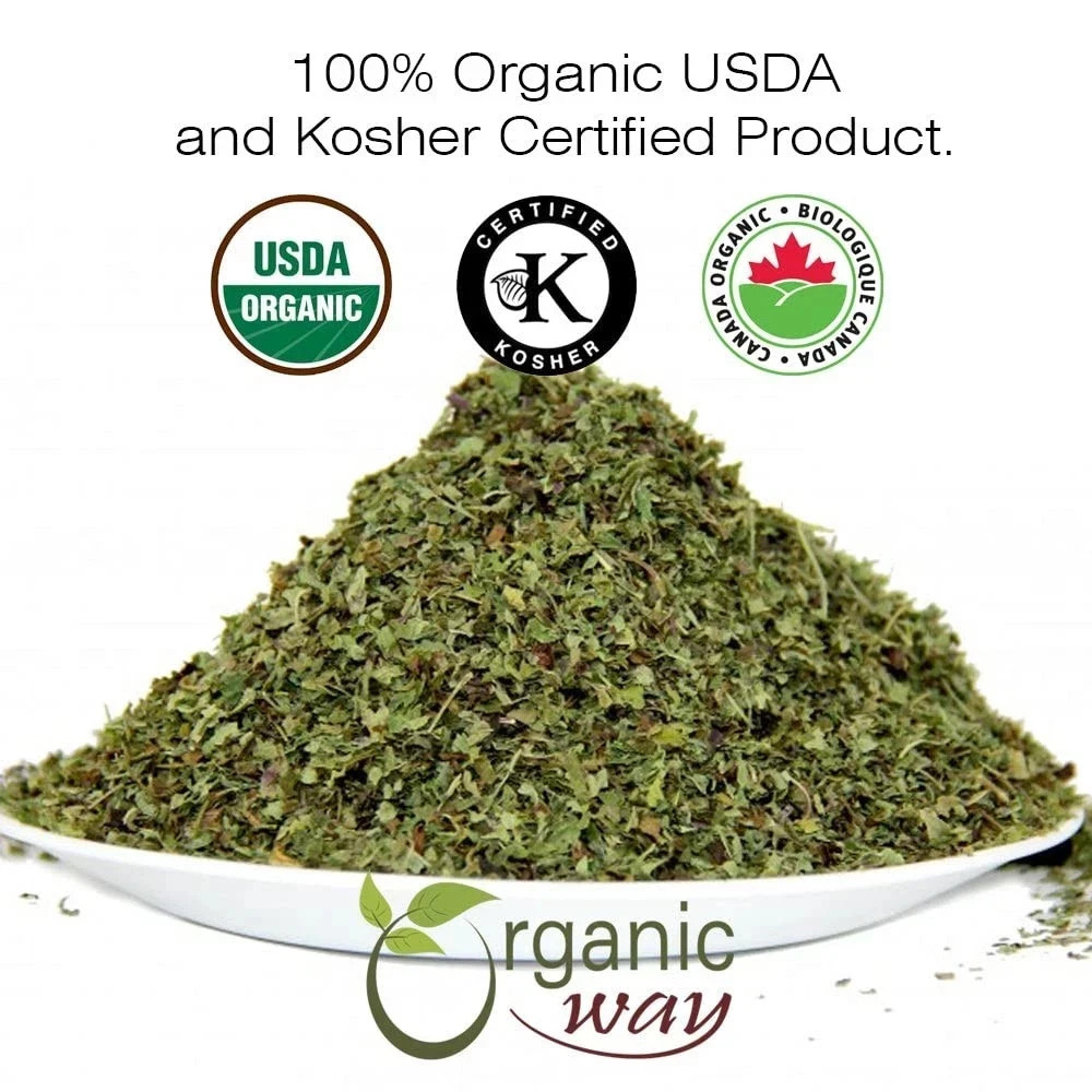 Organic Way Lemon Balm Leaf Cut & Sifted – Herbal Tea Origin – Albania (2Oz)