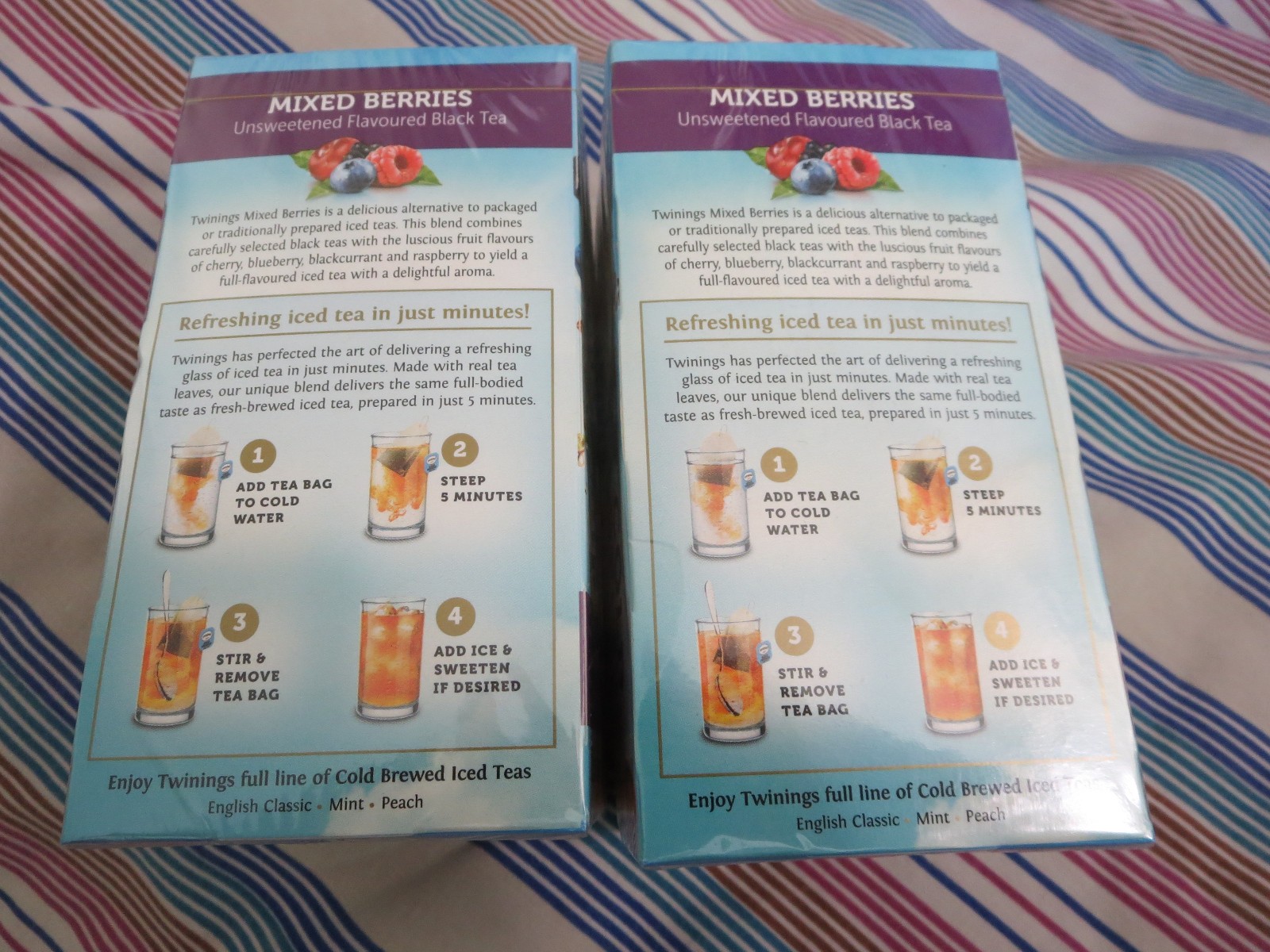2-Pack – Twinings Mixed Berries Cold Brewed Black Tea Bags – 40 Count