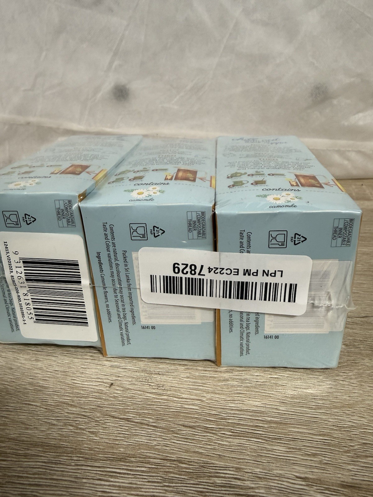 Lot of 3 Dilmah Pure Camomile Infusion Ceylon Tea 20 X 3 = 60 Tea Bags BB 09/26