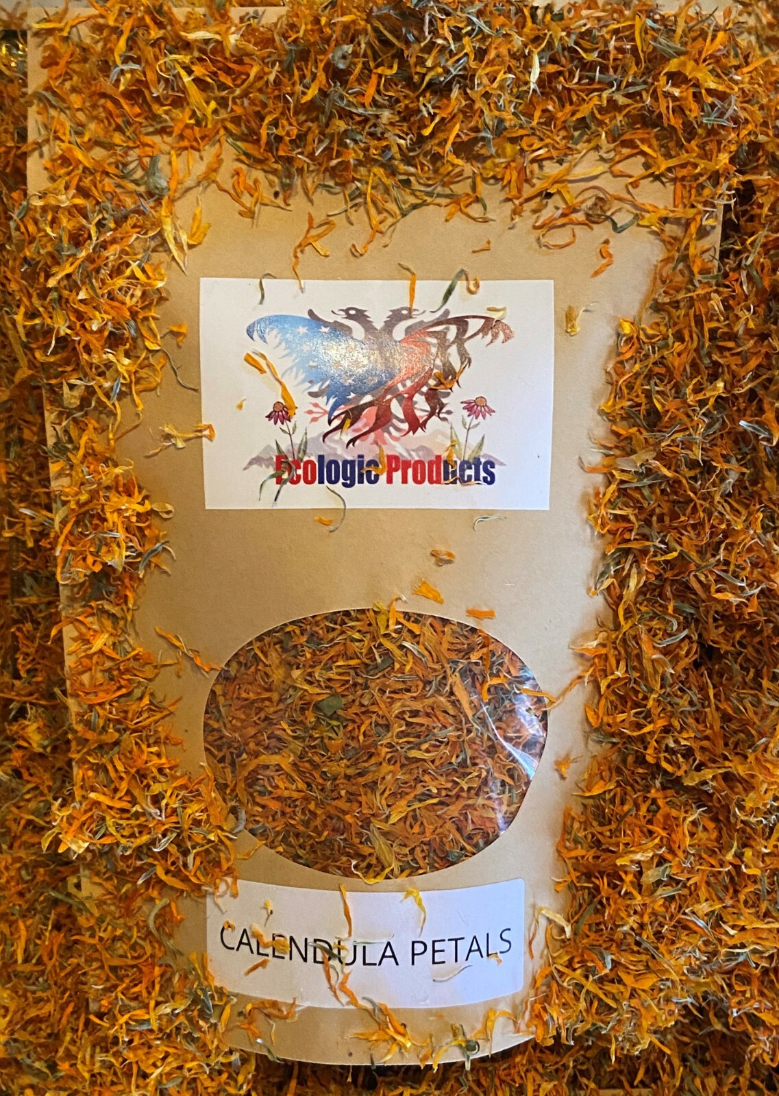 Calendula Petals or Whole, European Wild Harvested, Marigold, Free Shipping USA