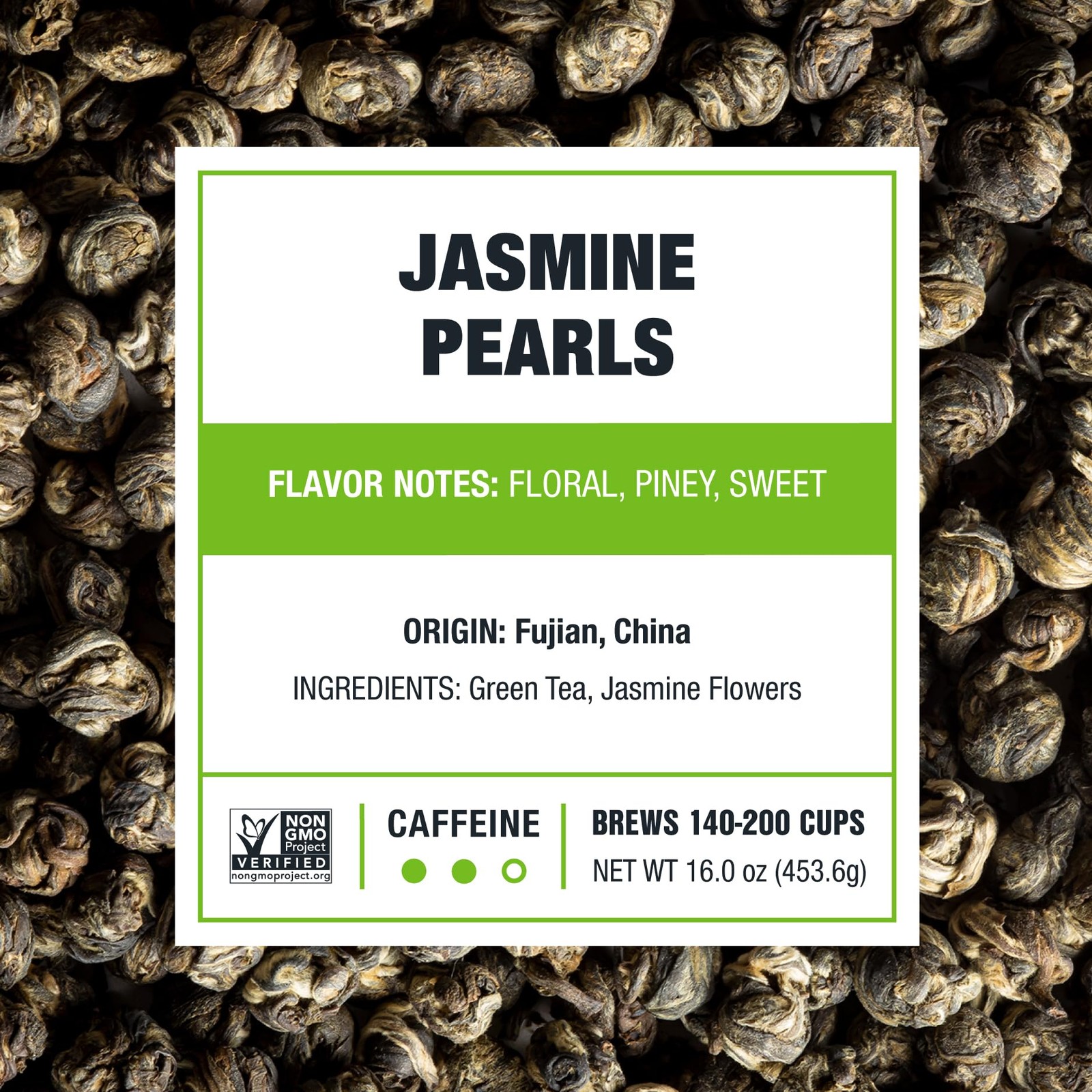 Tiesta Tea – Jasmine Pearls Green Tea, Loose Leaf, Single Origin Premium Jasm…