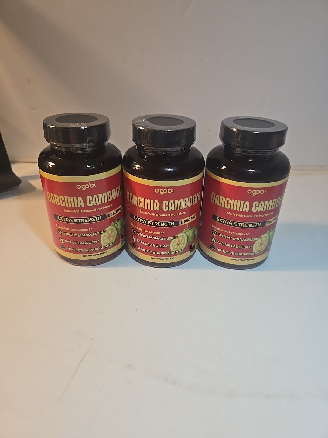 Garcinia Cambogia Caps: Extra Strength Appetite Suppressant, Fat Metab, Exp 3/27