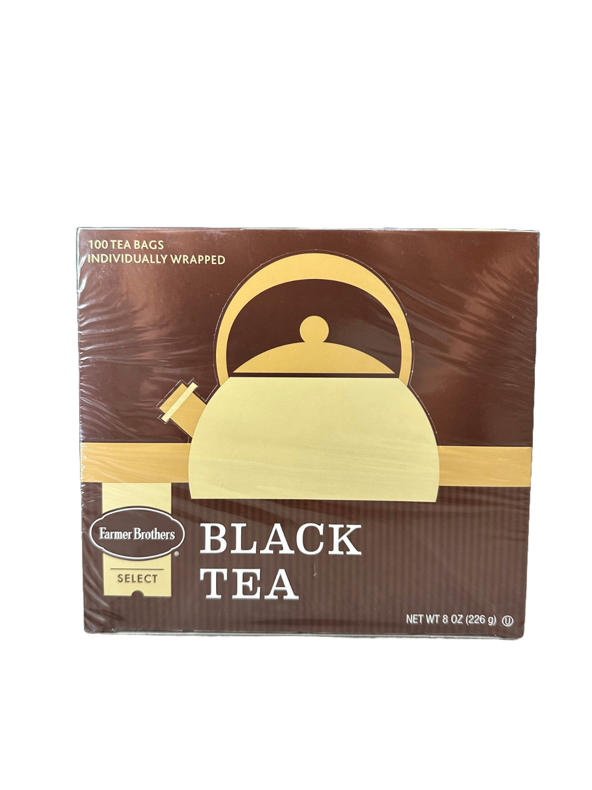 Farmer Brothers Hot Tea Bags, Tea – Black Tea, 100 count INDIVIDUALLY WRAPPED