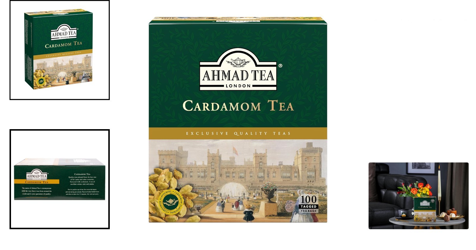 Cardamom Black Tea Teabags – 100 Count, Ethically Sourced & Delicious
