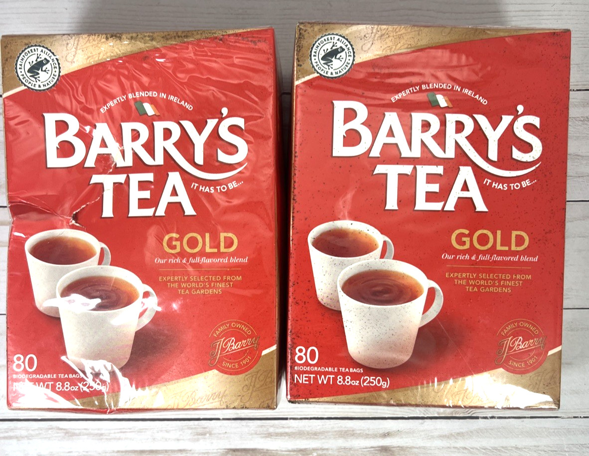 Barry’s Tea Gold Blend Irish 80-Count Bags (2Pack) 10/26