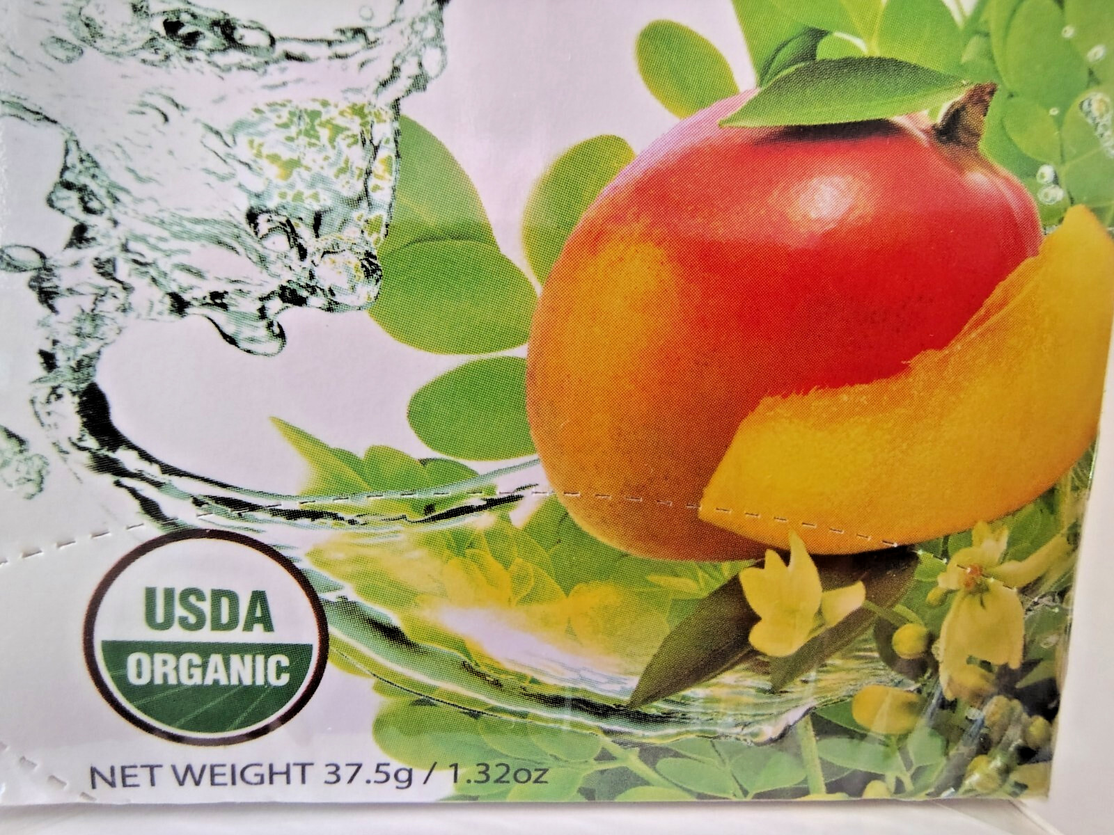 TIPSON Moringa & Mango Tea, Organic/Caffeine Free, BB 10/28, Lot of 2