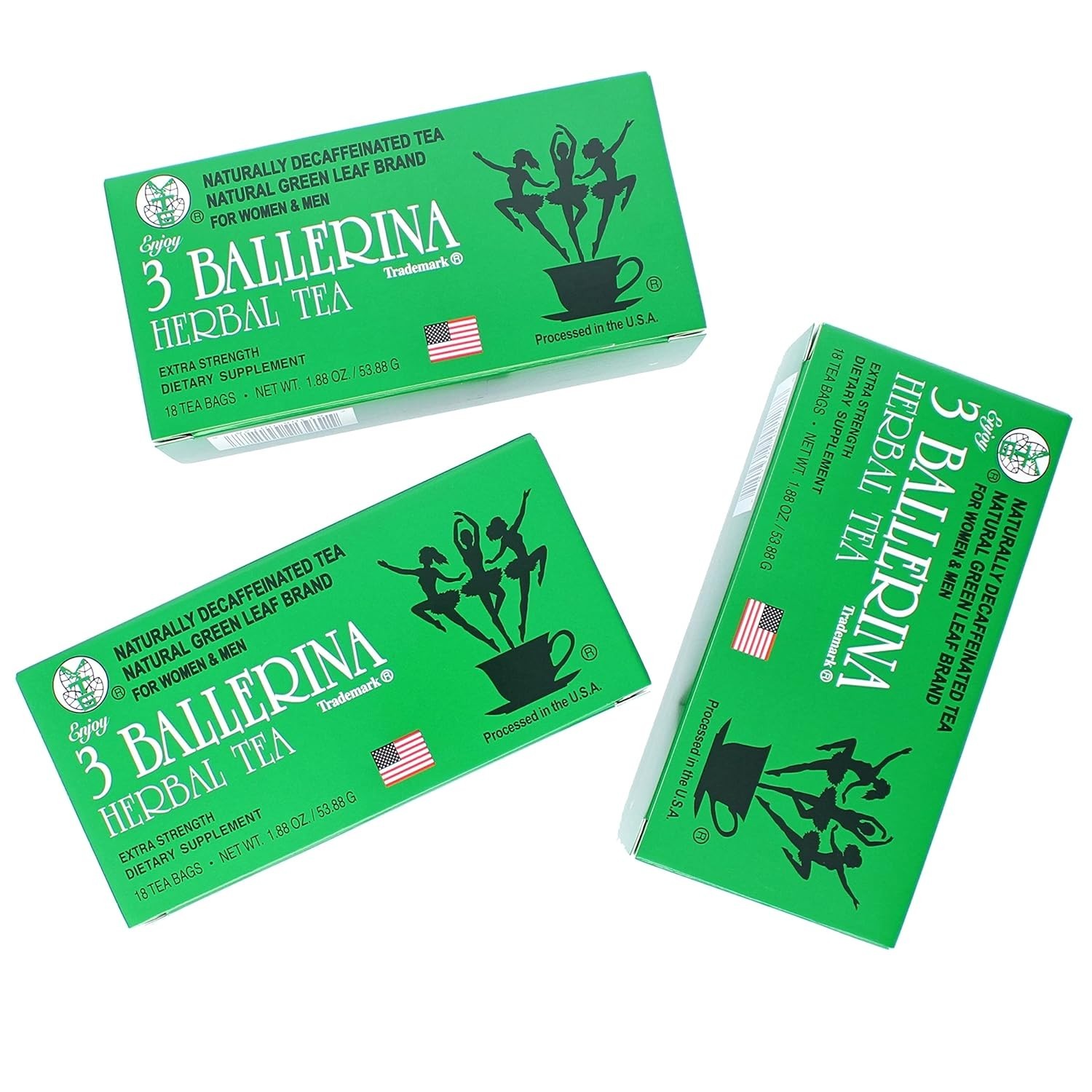 Extra Strength Green Detox Tea Bags Pack of 3 for Weight Loss