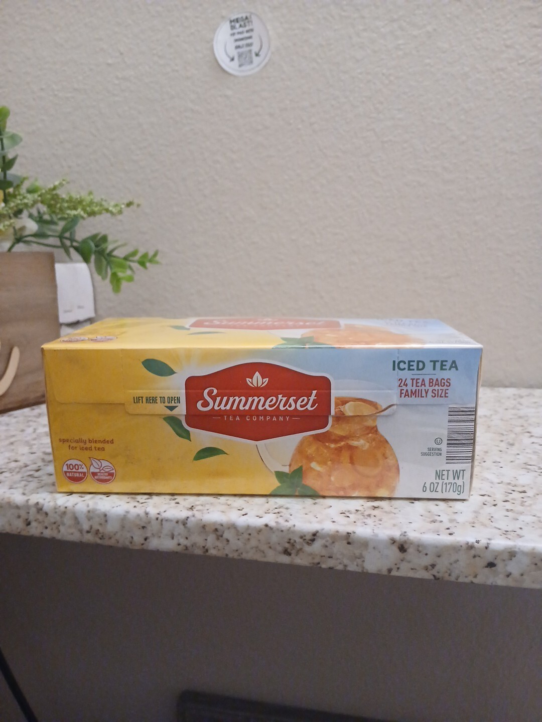 Summerset Iced Tea 24 tea Bags 6.Oz/170g Exp:05/2026