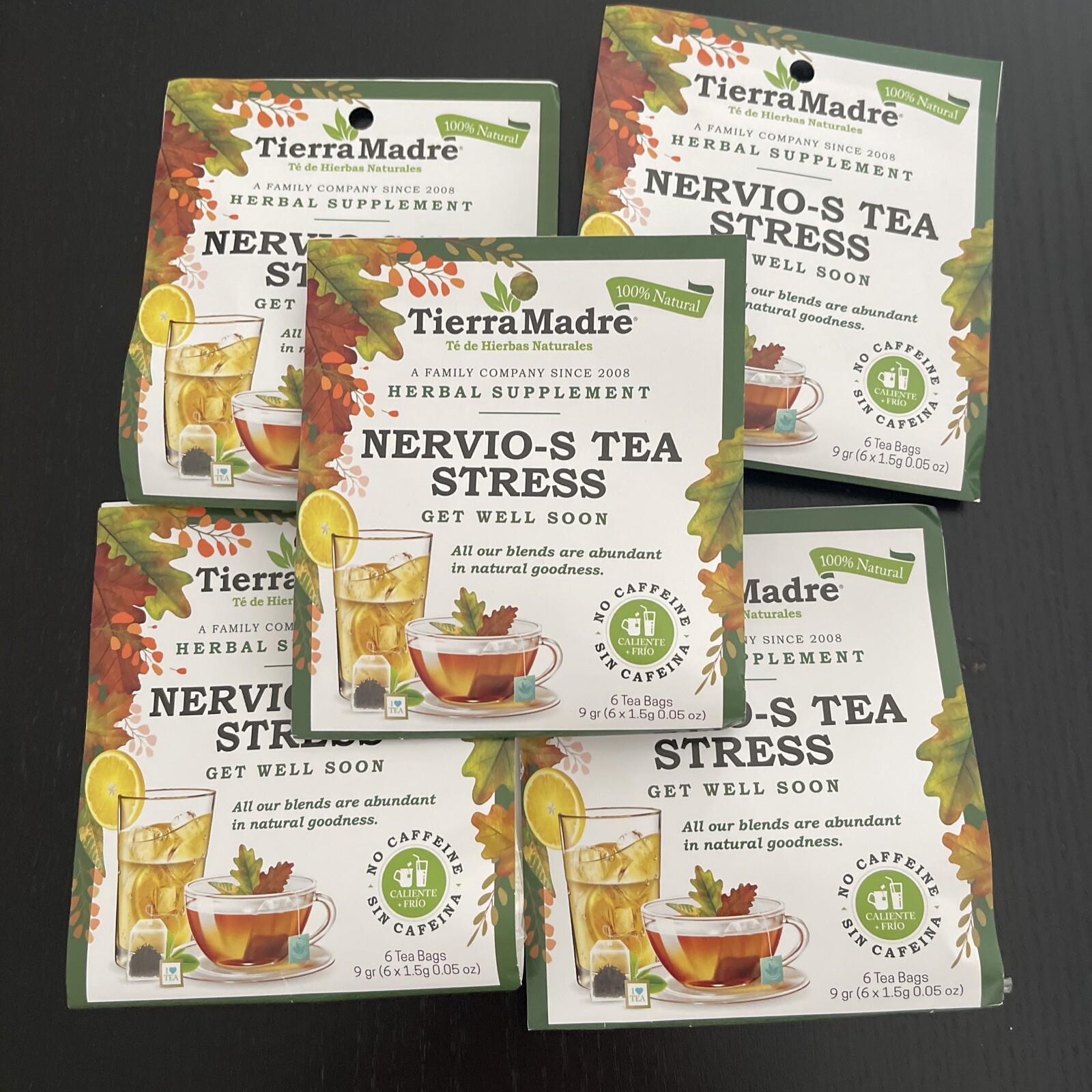 Tierra Madre ,Natural Herbal Tea Blend ,multi Help Support (5 Pack)