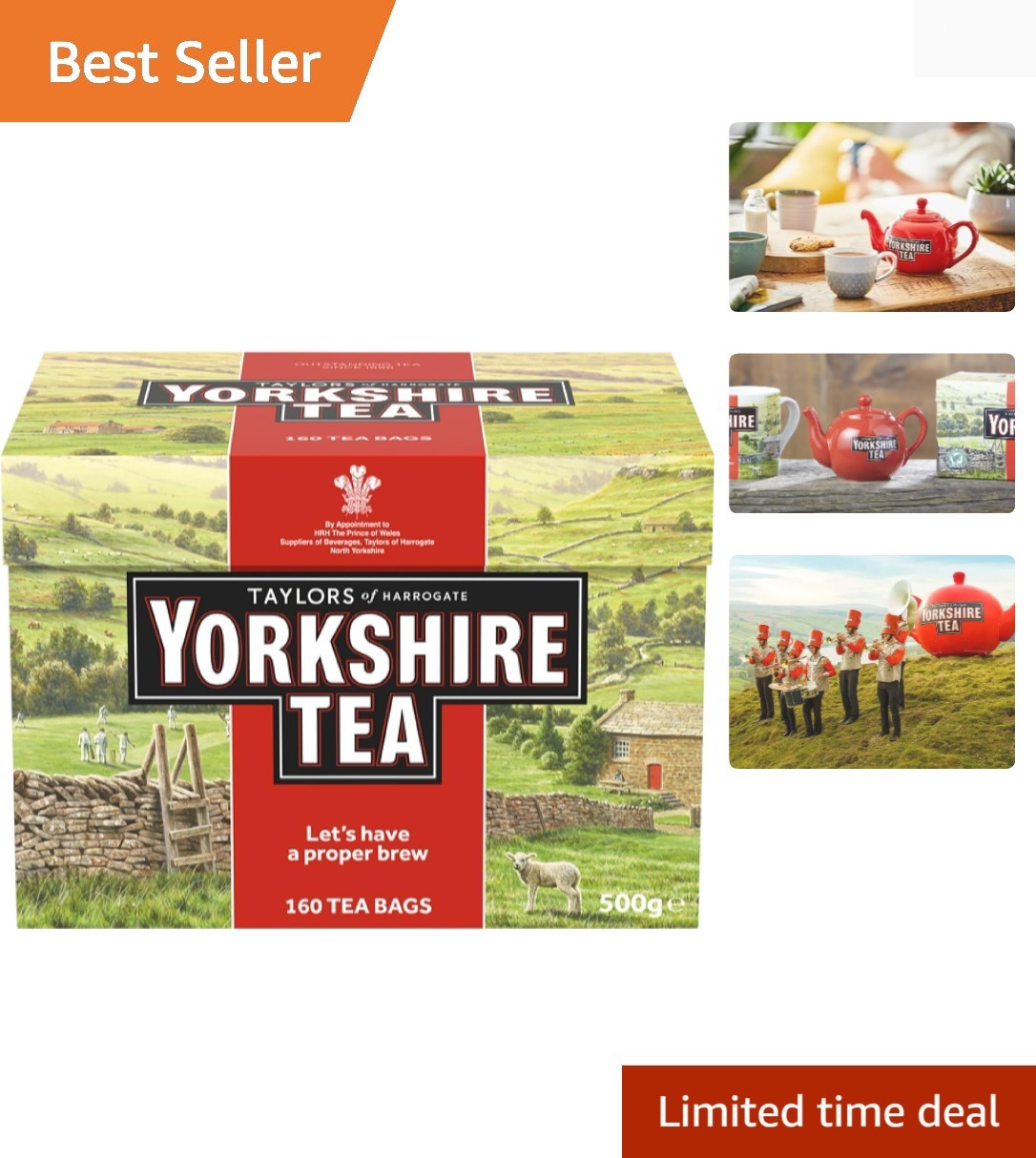 Sustainable Yorkshire Red Tea Bags – 160 Count, & Allergen-Free