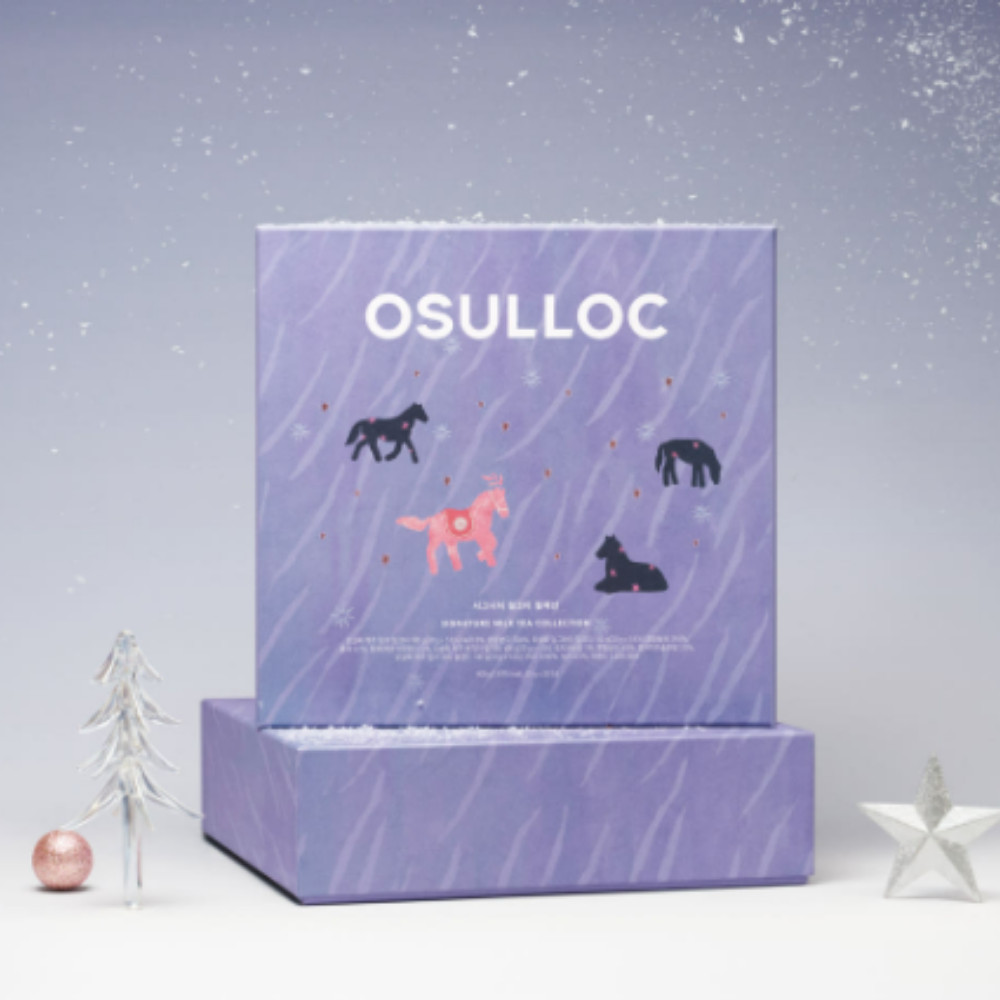 Korean Osulloc Signature Milk Tea Collection 4 Flavors 20 Sticks Variety Gift Se
