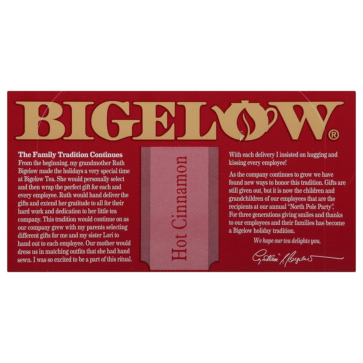Bigelow, Hot Cinnamon Tea, 20 Count 20 (Pack of 1)