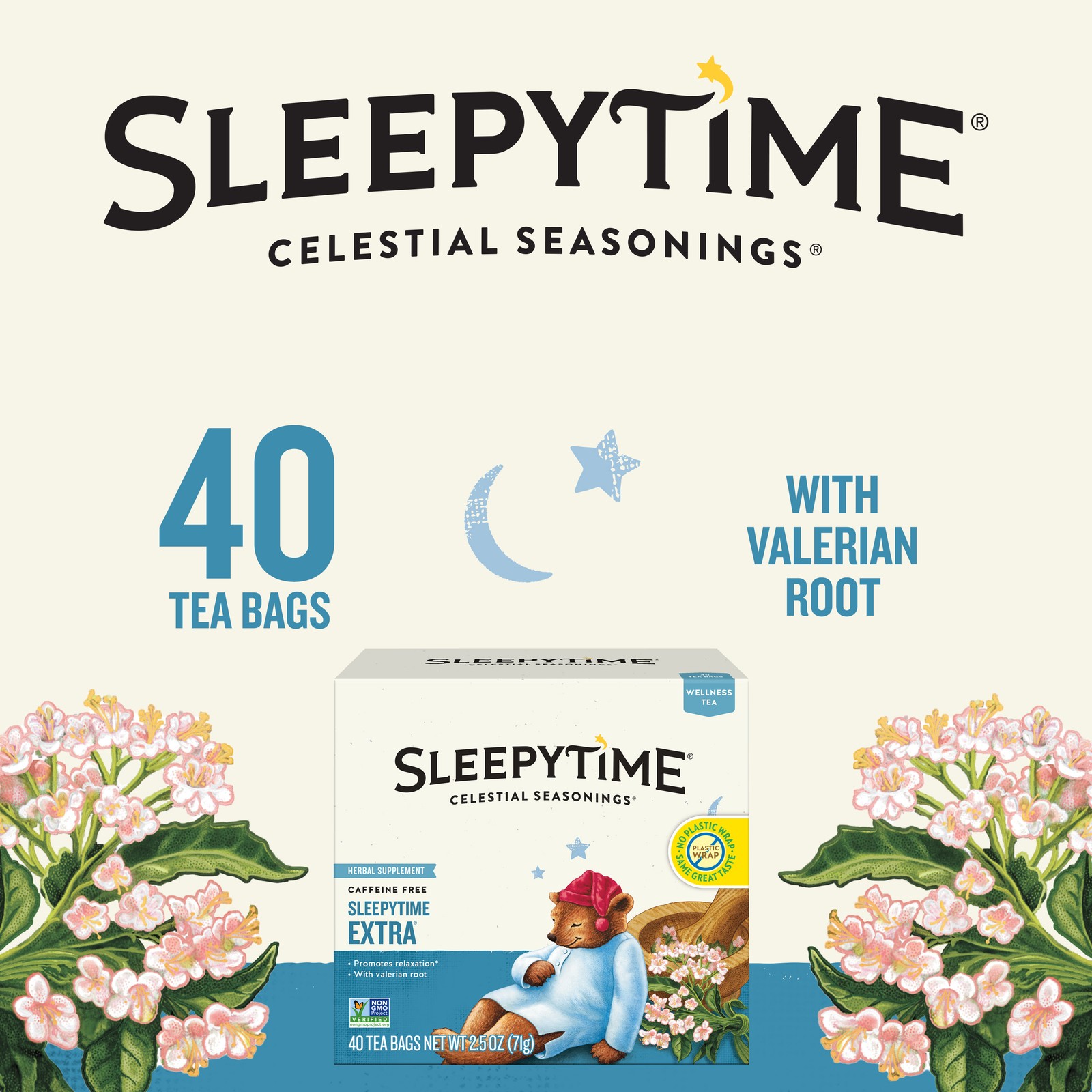 40 Count Sleepytime Extra Herbal Tea Bags