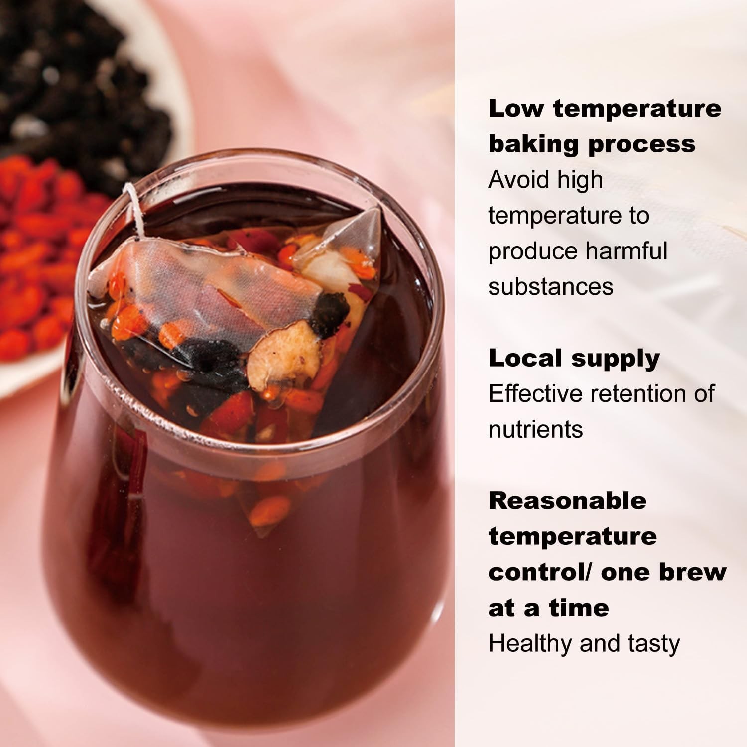 Kidney Tea Formula Ginseng Eight Treasure Tea Wolfberry Ginseng & Mulberry