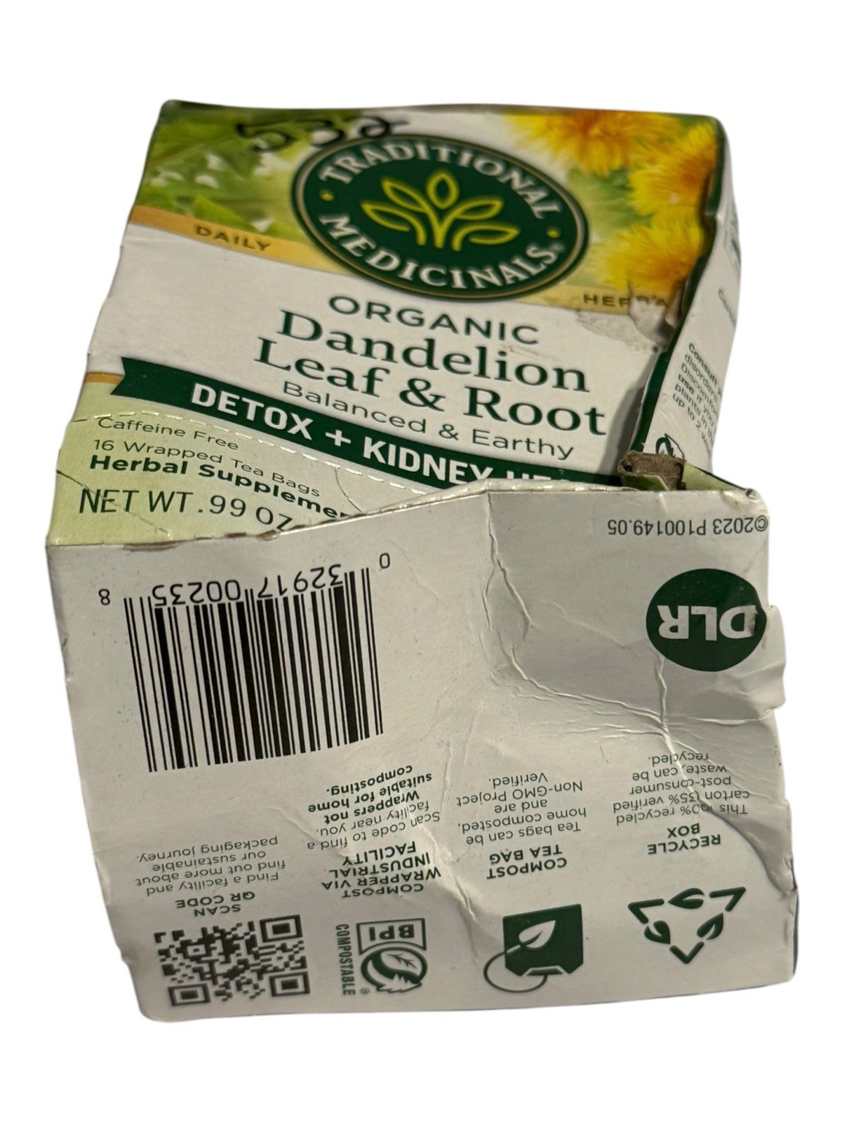Traditional Medicinals Organic Dandelion Leaf & Root Tea – 16 Bags – Ex: 2/28