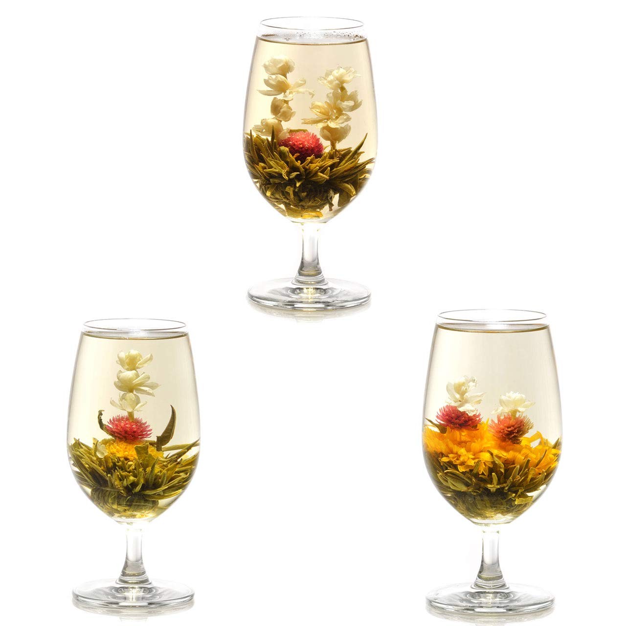 12pcs Handmade Blooming Flower Tea Radom Varieties of Individually Sealed Te…