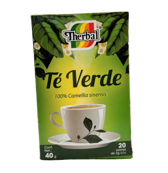 Therbal Green Tea Infusion Herbs Te Verde Te Instantaneo 20 tea bags