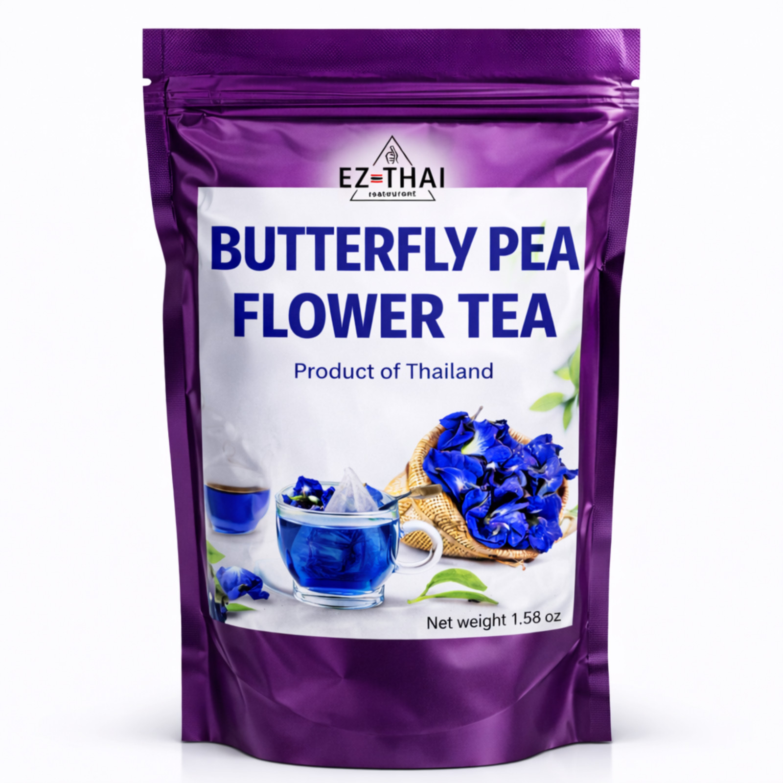 Value Packs 3 – Dried Butterfly Pea Flower Tea 1.58oz – Natural Thai Tea