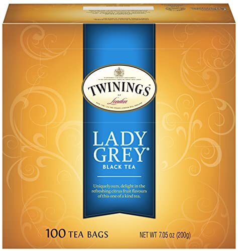 Twinings Lady Grey Black Tea 100 Individually Wrapped Tea Bags Orange Peel & …