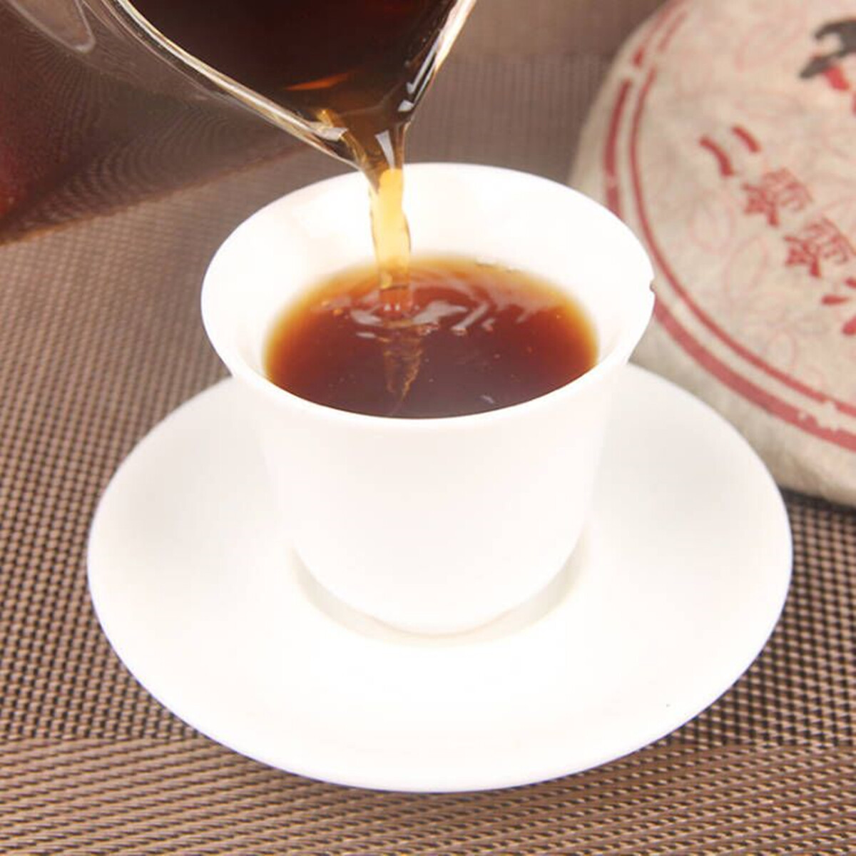 Cooked Puerh Tea Ripe Tea Black Tea Cake Old Trees Pu er Tea Brown Mountain 357g