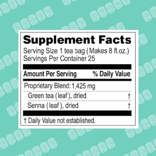 Hyleys Slim Tea Blueberry Flavor – Weight 25 Count (Pack of 1),