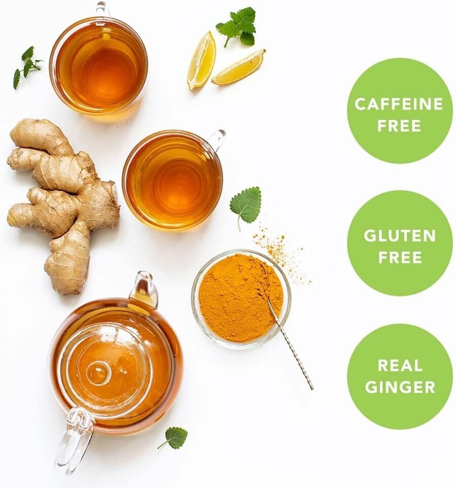 Prince Of Peace Instant Ginger Honey Crystals w/ Turmeric, 25 Sachets Honey Tea